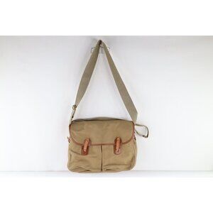 Vintage 80s 90s Brady Canvas Leather Trim Angler Fishing Halesowen Shoulder Bag